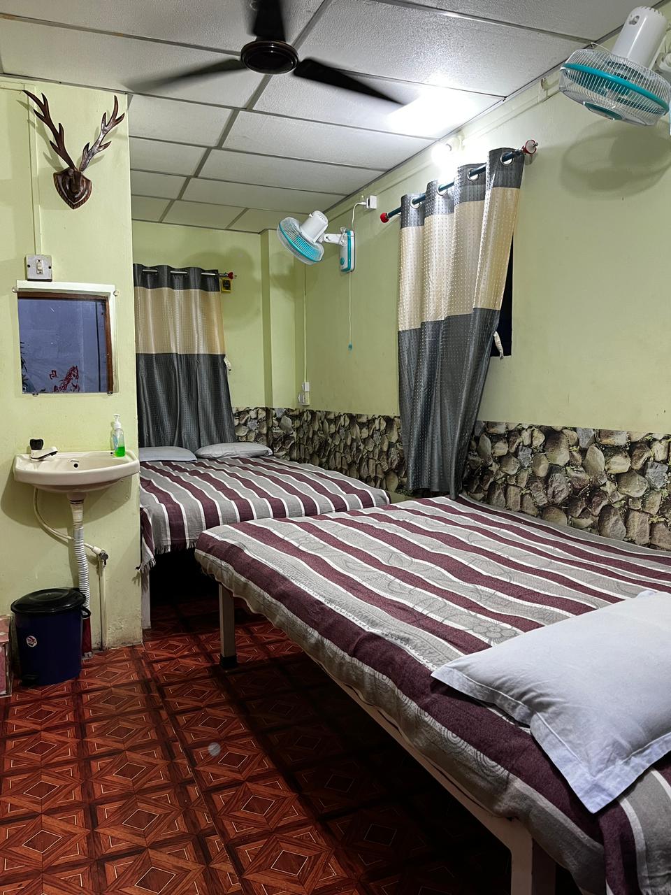 4 Sharing Room (Non-AC) at River Inn ( Recommended for family) in Dandeli